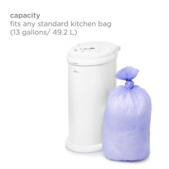 Diaper Pail Bags 13 Gallon Disposable Odor Control Baby Waste Bag 75 Count - Picture 5 of 6